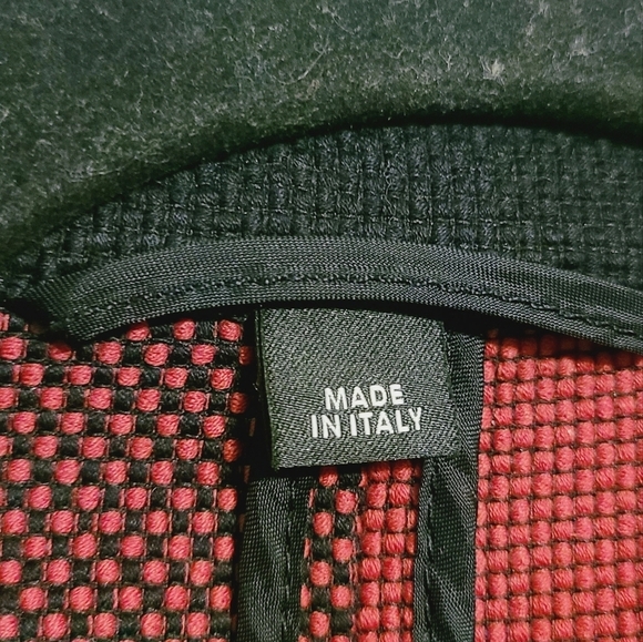 Neil Barrett | Women's Plaid Red and Black Cropped Jacket (Size Large) - Picture 6 of 13